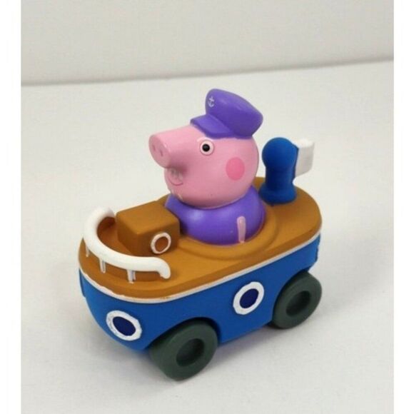 Peppa Pig Adventures Grandpa Pig in Boat Vehicle Toy - Picture 8 of 8
